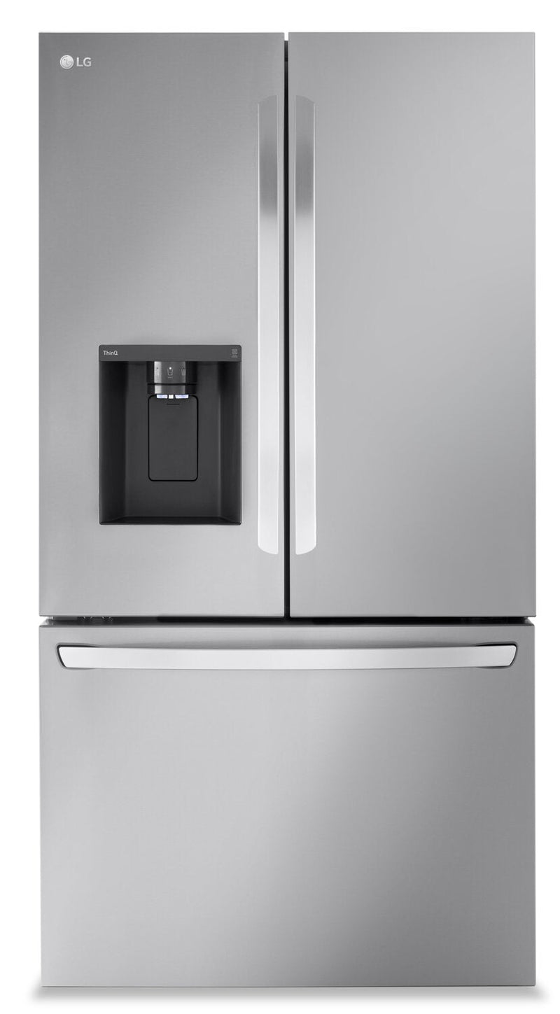 LG 31 Cu. Ft. Smart Standard-Depth MAX ™ French-Door Refrigerator - LRFXS3106S | Réfrigérateur intelligent LG de 31 pi³ à portes françaises de profondeur standard MAXMC - LRFXS3106S | LRFXS31S