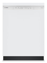 Bosch 100 Series 24" 48 dBA Smart Dishwasher with PrecisionWash® - White - SHE41CM2N | Lave-vaisselle intelligent Bosch de série 100 de 24 po de 48 dBA avec PrecisionWashMD - blanc - SHE41CM2N | SHE41M2N