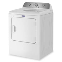 Maytag 4.8 Cu. Ft. Top Load Washer and 7.0 Cu. Ft. Gas Dryer with Wrinkle Prevent Option – White  | Laveuse à chargement par le haut 4,8 pi3 et sécheuse à gaz 7,0 pi3 avec option de prévention des plis de Maytag - blanches