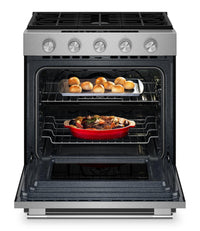 KitchenAid 30" 5.0 Cu. Ft. Slide-in Gas Range - Fingerprint Resistant Stainless Steel - KSGS530SPS | Cuisinière à gaz encastrée KitchenAid de 5,0 pi³ et de 30 po - acier inoxydable résistant aux traces de doigts - KSGS530SPS