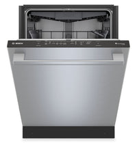 Bosch 500 Series 24'' 44 dBA Built-In Dishwasher Anti-Fingerprint Brushed Steel - SHX65DM5N | Lave-vaisselle encastré Bosch de série 500 de 24 po de 44 dBA en acier brossé résistant aux traces de doigts - SHX65DM5N