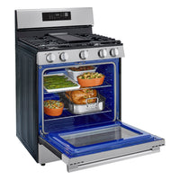 LG 6.3 Cu. Ft. Smart Gas Range with Air Fry - LRGN6323Y | Cuisinière intelligente à gaz LG de 6,3 pi3 avec friture à air - acier inoxydable - LRGN6323Y