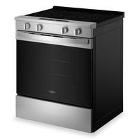 Whirlpool 30" 5.3 Cu. Ft. Electric Range with Air Cooking – Fingerprint Resistant Stainless Steel - YWSES5030SZ  | Cuisinière électrique Whirlpool de 30 po avec cuisson à air - acier inoxydable résistant aux traces de doigts - YWSES5030SZ