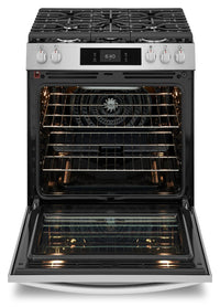 Frigidaire Gallery 6 Cu. Ft. Gas Range with Stone-Baked Pizza - Smudge-Proof® Stainless Steel - GCFG3070BF | Cuisinière à gaz Frigidaire Gallery de 6 pi³ avec pizza cuite sur pierre - acier inoxydable Smudge-ProofMD - GCFG3070BF