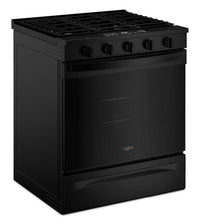 Whirlpool 30" 5 Cu. Ft. Gas Range with Air Cooking - Black - WSGS5030SB | Cuisinière à gaz Whirlpool de 5 pi³ et de 30 po avec cuisson à air - noire - WSGS5030SB