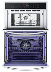 LG 6.4 Cu. Ft. Smart Combination Wall Oven with Convection and Air Fry - WCEP6423F  | Four mural combiné intelligent LG de 6,4 pi³ à convection et friture à air AirFry - WCEP6423F  | WCEP6423