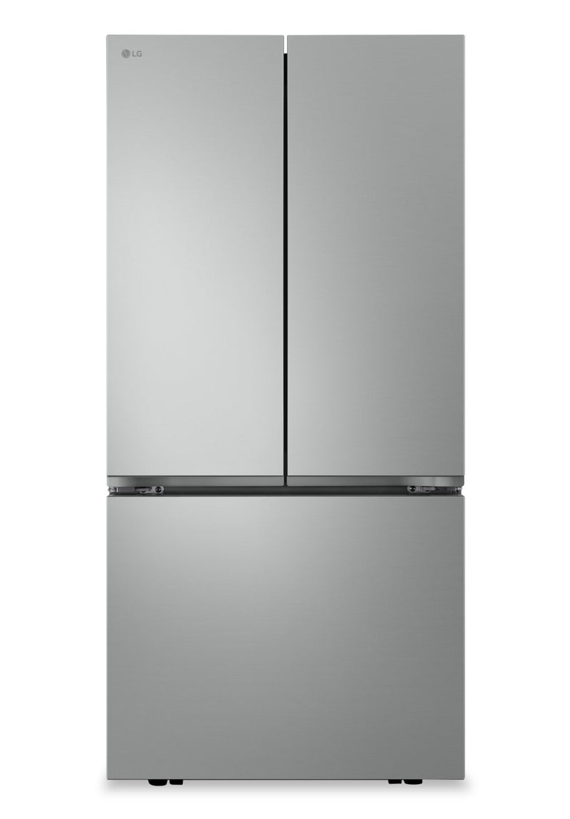 LG 33" 25 Cu. Ft. Smart French-Door Refrigerator with Ice Maker - Stainless Look - LF25S6200V  | Réfrigérateur intelligent LG de 33 po et de 25 pi³ à portes françaises avec machine à glaçons - fini d’apparence acier inoxydable - LF25S6200V  | LF25S62V