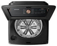 Samsung 6.2 Cu. Ft. Smart Auto Dispense Top-Load Washer and 7.4 Cu. Ft. Electric Dryer  | Laveuse intelligente 6,2 pi³ chargement par le haut avec système de distribution automatique et sécheuse électrique 7,4 pi³ Samsung  | SATL755V