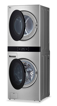 LG STUDIO WashTower™ with 5 Cu. Ft. Washer and 7.4 Cu. Ft. Electric Dryer - SWWE50N3 | Tour de lavage WashTowerMC LG STUDIO avec laveuse 5 pi³ et sécheuse électrique 7,4 pi³ - SWWE50N3 | SWWE50N3