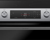 Bosch 30" 5.8 Cu. Ft. 100 Series Electric Range with Rapid Preheat and Air Fry - Stainless Steel - HEF1050MC | Cuisinière électrique Bosch série 100 de 5,8 pi3 et de 30 po avec préchauffage rapide et friture à air - acier inoxydable - HEF1050MC | HEF105MC