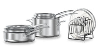 Cuisinart 11-Piece Stainless Steel Nesting Cookware Set - N91-11C | Batterie de cuisine emboîtable Cuisinart de 11 pièces en acier inoxydable - N91-11C | N9111C57