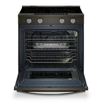 Whirlpool 5.3 Cu. Ft. Electric Range with Air Fry and WipeClean™ Coating - Black Stainless Steel - YWSES7530RV | Cuisinière électrique Whirlpool de 5,3 pi3 avec friture à air et revêtement WipeCleanMC - acier inoxydable noir - YWSES7530RV | YWSES75V