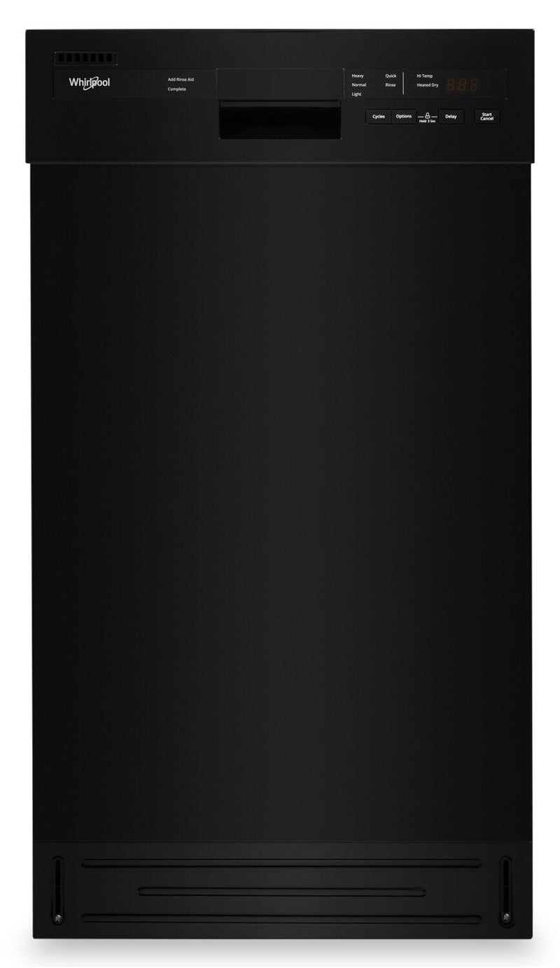 Whirlpool Small-Space Compact Dishwasher with Stainless Steel Tub - WDPS5118PB | Lave-vaisselle compact Whirlpool pour petits espaces avec cuve en acier inoxydable - WDPS5118PB | WDP511PB