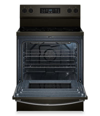 Whirlpool 5.3 Cu. Ft. Electric Range with Air Cooking – Black on Stainless - YWFES5730SV | Cuisinière électrique Whirlpool de 5,3 pi3 avec cuisson à air – noir sur acier inoxydable - YWFES5730SV