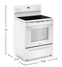 Whirlpool 30" 5.3 Cu. Ft. Electric Range - YWFES3330RW | Cuisinière électrique Whirlpool de 5,3 pi3 et de 30 po avec 5 éléments - YWFES3330RW | YWFES33W