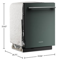 KitchenAid 24" 44 dBA Dishwasher with 360° Max Jets™ Third Rack – Juniper - KDTS724SJP | Lave-vaisselle KitchenAid de 24 po et de 44 dBA avec troisième panier 360° Max JetsMC - genièvre - KDTS724SJP