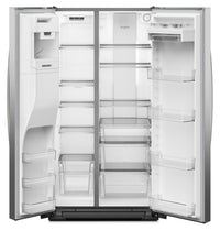 Whirlpool 36" 21 Cu. Ft. Side-by-Side Refrigerator - Fingerprint-Resistant Stainless - WRSC6536RZ | Réfrigérateur Whirlpool de 21 pi³ et de 36 po à compartiments juxtaposés - acier inoxydable résistant aux traces de doigts - WRSC6536RZ