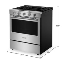 Maytag 30" 5 Cu. Ft. Slide-In Gas Range - Fingerprint Resistant Stainless Steel - MSGS7030SZ | Cuisinière à gaz encastrée Maytag de 5 pi3 et de 30 po - acier inoxydable résistant aux traces de doigts - MSGS7030SZ