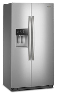 Whirlpool 36" 21 Cu. Ft. Side-by-Side Refrigerator - Fingerprint-Resistant Stainless - WRSC6536RZ | Réfrigérateur Whirlpool de 21 pi³ et de 36 po à compartiments juxtaposés - acier inoxydable résistant aux traces de doigts - WRSC6536RZ