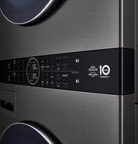 LG WashTower™ with 5 Cu. Ft. Washer and 7.8 Cu. Ft. Ventless HeatPump™ Dryer - WKHC252HBA | Tour de lavage WashTower LG avec laveuse 5 pi³ et sécheuse avec pompe à chaleur sans ventilation 7,8 pi³ - WKHC252HBA | WKHC252H