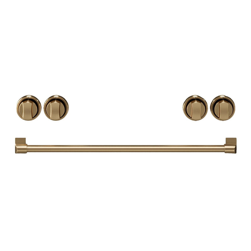 Thor Kitchen Handle and Knob Set for 30” Range in Brushed Bronze - CKA-RG30-BRZ | Ensemble de poignées et de boutons Thor Kitchen bronze brossé pour cuisinière de 30 po - CKA-RG30-BRZ | RG30KBRZ