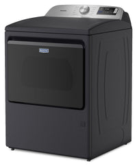Maytag 6.0 Cu. Ft. Smart Top-Load Washer and 7.4 Cu. Ft. Gas Dryer – Midnight Steel  | Laveuse intelligente à chargement par le haut de 6,0 pi3 et sécheuse à gaz de 7,4 pi3 de Maytag - acier minuit