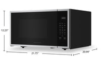 KitchenAid 1.5 Cu. Ft. Countertop Microwave with Air Fry - KMCS522PPS | Four à micro-ondes de comptoir KitchenAid de 1,5 pi3 avec friture à air Air Fry - KMCS522PPS | KMCS522S