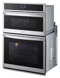 LG 6.4 Cu. Ft. Smart Combination Wall Oven with Convection and Air Fry - WCEP6423F  | Four mural combiné intelligent LG de 6,4 pi³ à convection et friture à air AirFry - WCEP6423F  | WCEP6423