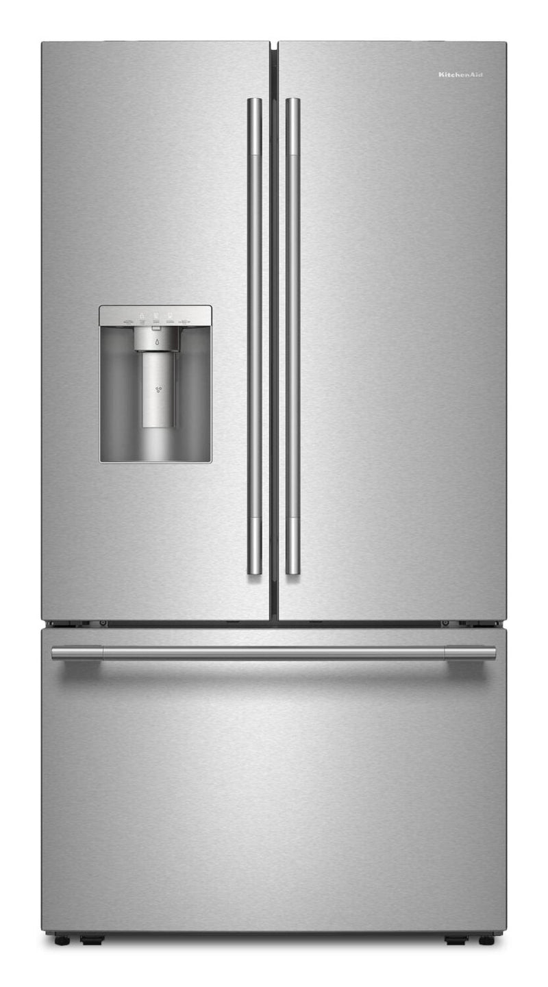 KitchenAid 30 Cu. Ft. French Door Refrigerator - PrintShield Stainless Steel - KRFF436SPS | Réfrigérateur KitchenAid de 30 pi³ à portes françaises - acier inoxydable avec fini PrintShieldMC - KRFF436SPS