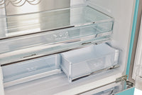 Classic Retro by Unique 36" 21.4 Cu. Ft. Counter-Depth Refrigerator - Ocean Mist Turquoise - UGP-595L T AC | Réfrigérateur Classic Rétro par Unique de 36 po et de 21,4 pi3 de profondeur comptoir - turquoise brume marine - UGP-595L T AC | U595LTAC