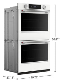 KitchenAid 30" Smart Electric Double Wall Oven - White - KOED730SWH | Four mural double intelligent électrique KitchenAid de 30 po - blanc - KOED730SWH
