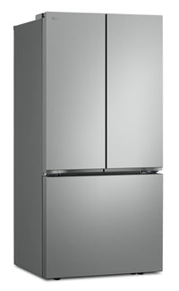 LG 33" 21 Cu. Ft. French 3-Door Refrigerator – Fingerprint Resistant Stainless Steel - LF21C6000V | Réfrigérateur 3 portes LG de 21 pi3 et de 33 po à portes françaises - acier inoxydable résistant aux traces de doigts - LF21C6000V
