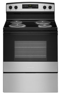 Amana 4.8 Cu. Ft. Electric Range with Bake Assist Temps - YACR4303MMS | Cuisinière électrique Amana de 4,8 pi3 avec températures Bake Assist - YACR4303MMS | YACR43MS