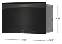 Whirlpool 1.1 Cu. Ft. Built-In Microwave with Air Fry – Black Stainless Steel - YWMBT7030SV | Four à micro-ondes encastré Whirlpool de 1,1 pi³ avec friture à air - acier inoxydable noir - YWMBT7030SV