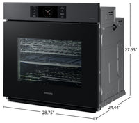 Samsung 5.1 Cu. Ft. 7 Series Single Wall Oven with AI Camera - NV51CG700SMTAA | Four mural simple Samsung de 5,1 pi³ à hublot de série 7 avec caméra IA - NV51CG700SMTAA | NV51C7SM
