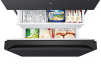 Samsung 33" 17.5 Cu. Ft. Counter-Depth French-Door Refrigerator - Black Caviar Matt - RF18A5101MT/AA | Réfrigérateur Samsung de 17,5 pi³ et de 33 po à portes françaises de profondeur Comptoir - noir caviar matté - RF18A5101MT/AA