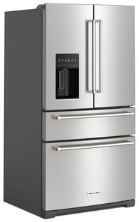 KitchenAid 26 Cu. Ft. 4-Door Refrigerator with FreshChill™ Drawer - KRMF536RPS | Réfrigérateur 4 portes KitchenAid de 26 pi³ avec tiroir FreshChillMC - KRMF536RPS | KRMF53PS