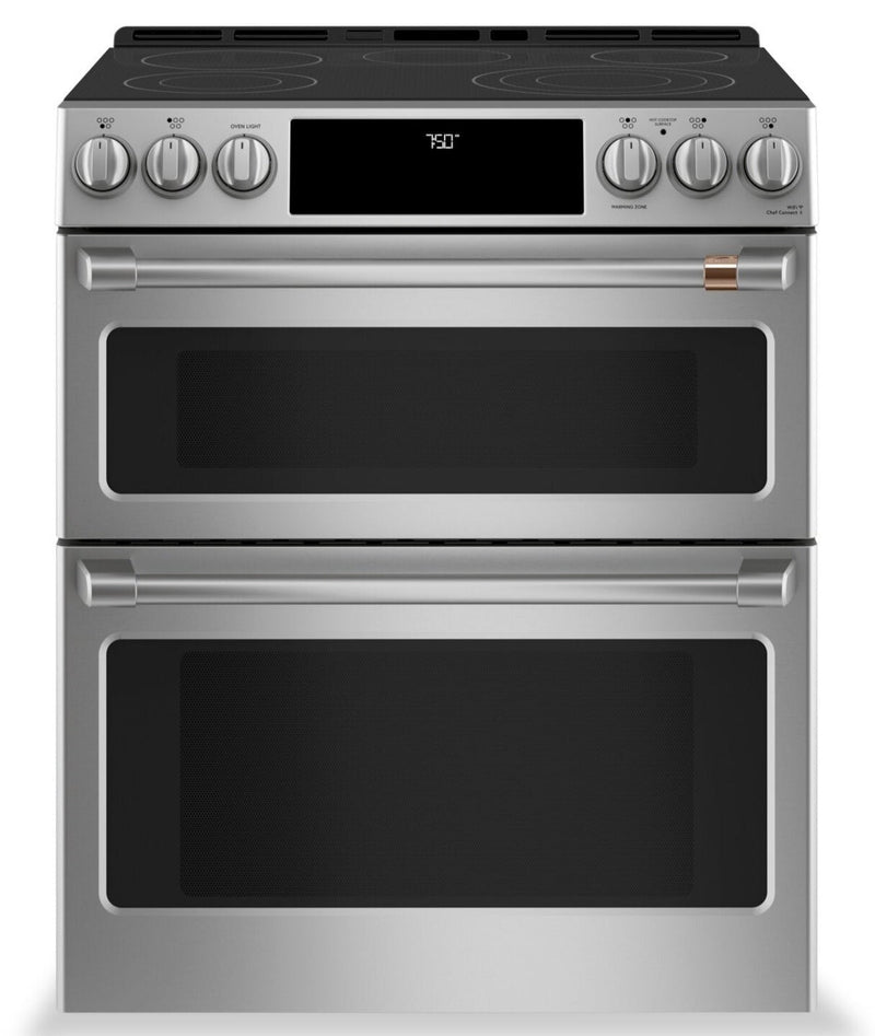 Café 6.7 Cu. Ft. Smart Front-Control Double Oven Electric Range - CCES750P2MS1 | Cuisinière électrique Café à four double de 6,7 pi3 avec commandes à l’avant - CCES750P2MS1 | CCES75SS