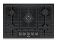 Bosch 30" 800 Series Gas Cooktop with Dual-Flame Power Burner - NGM8049UC | Surface de cuisson à gaz Bosch de série 800 de 30 po avec brûleur puissant à flamme double - NGM8049UC | NGM804UC