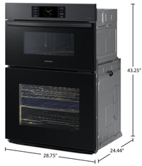 Samsung 7 Cu. Ft. 7 Series Combination Wall Oven with Air Fry - NQ70CG700DMTAA  | Four mural combiné Samsung de 7 pi³ à hublot de série 7 avec AirFry - NQ70CG700DMTAA  | NQ70C7DM