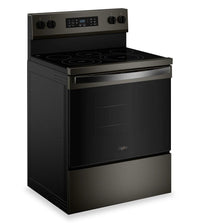 Whirlpool 5.3 Cu. Ft. Electric Range with Air Cooking – Black on Stainless - YWFES5730SV | Cuisinière électrique Whirlpool de 5,3 pi3 avec cuisson à air – noir sur acier inoxydable - YWFES5730SV