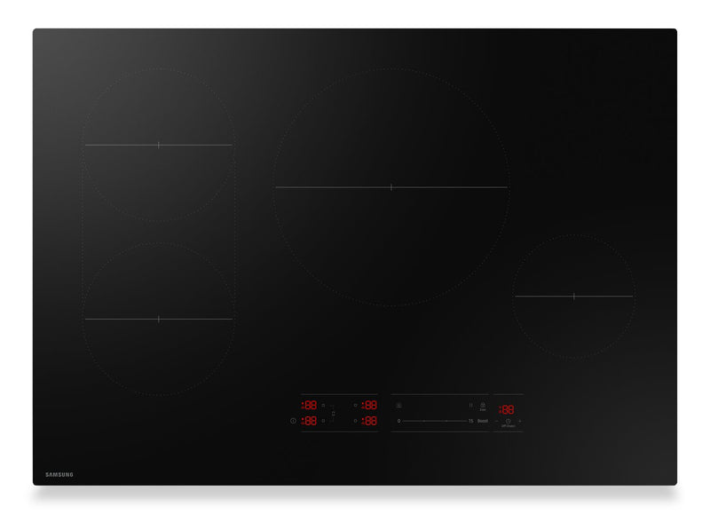 Samsung 30" 4-Element Induction Cooktop - Black - CC70F30S2DAA | Surface de cuisson à induction Samsung de 30 po à 4 éléments - noire - CC70F30S2DAA