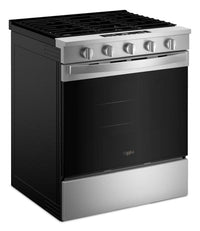 Whirlpool 30" 5 Cu. Ft. Gas Range with Air Cooking - Fingerprint Resistant Stainless Steel - WSGS5030SZ | Cuisinière à gaz Whirlpool de 5 pi³ et de 30 po avec cuisson à air - acier inoxydable résistant aux traces de doigts - WSGS5030SZ