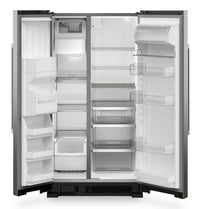 Maytag 36" 25 Cu. Ft. Side-by-Side Refrigerator - Stainless Steel - MRSF4036PZ | Réfrigérateur Maytag de 25 pi³ et de 36 po à compartiments juxtaposés - acier inoxydable - MRSF4036PZ | MRSF403Z