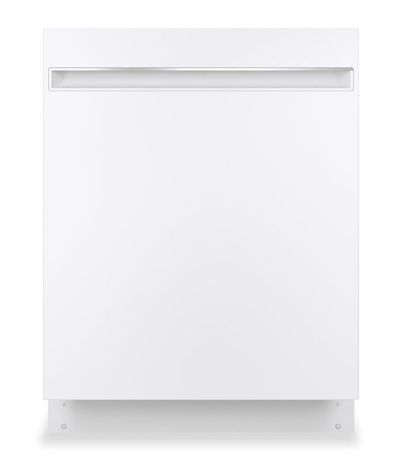 GE 24" Built-In Dishwasher with Piranha Hard Food Disposer – White - GDT225SGLWW	 | Lave-vaisselle encastré GE de 24 po avec broyeur d’aliments solides PiranhaMC - blanc - GDT225SGLWW