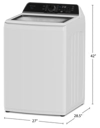 Frigidaire 5.1 Cu. Ft. Top-Load Washer - White - FLVW7523BW | Laveuse Frigidaire à chargement par le haut de 5,1 pi³ - blanche - FLVW7523BW