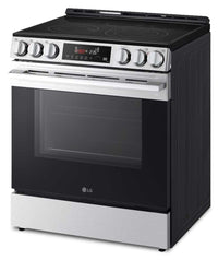LG 6.3 Cu. Ft Smart Electric Range with EasyClean® - Smudge Resistant Stainless Steel - LSEL6333XE | Cuisinière intelligente électrique LG de 6,3 pi³ avec EasyCleanMD - acier inoxydable résistant aux taches - LSEL6333XE