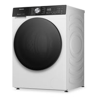 Hisense 3.1 Cu. Ft. Front Load Washer and 4.5 Cu. Ft. Dryer with Ventless Heat Pump Technology - White  | Laveuse à chargement frontal de 3,1 pi3 et sécheuse de 4,5 pi3 avec technologie de pompe à chaleur sans conduit de Hisense - blanches
