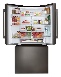 LG 33" 25 Cu. Ft. 3-Door French Door Refrigerator - PrintProof™ Stainless Steel - LF25H6330D | Réfrigérateur LG de 25 pi3 et de 33 po à 3 portes françaises - acier inoxydable PrintProofMC - LF25H6330D