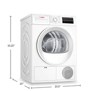 Bosch 300 Series 24" 4 Cu. Ft. Compact Condensation Dryer - WPA12100UC | Sécheuse compacte Bosch 24 po de série 300 de 4 pi3 par condensation - WPA12100UC | WPA1210C